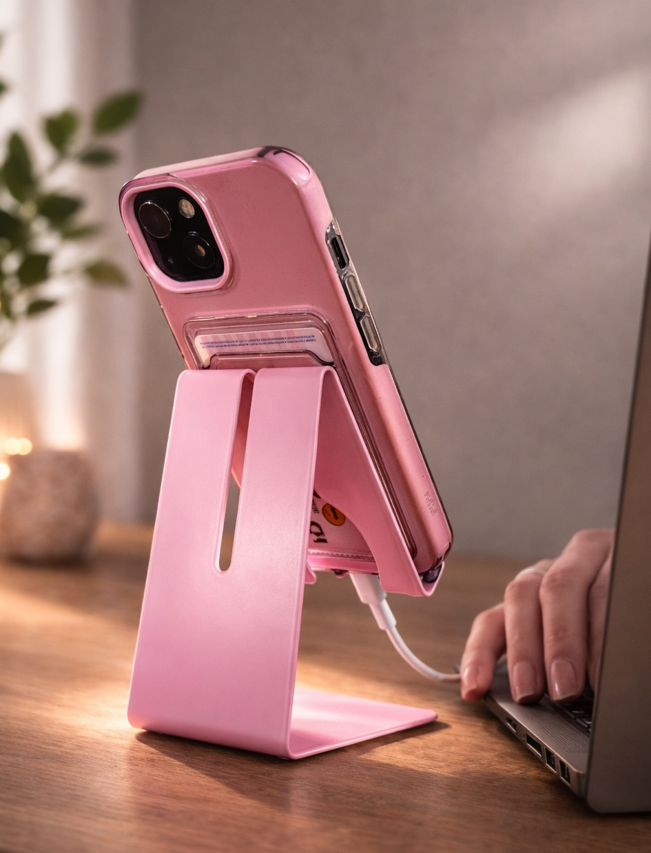 Telefoonhouder Lichtroze